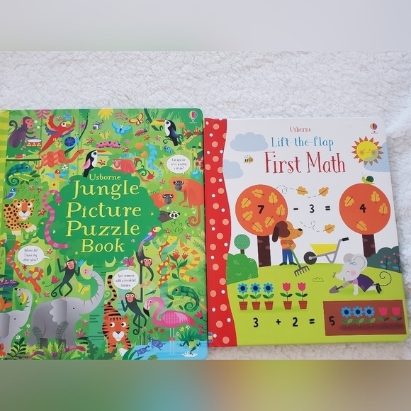 Look and Find Jungle & Lift The Flap First Math Hardcover books. - Picture 1 of 16